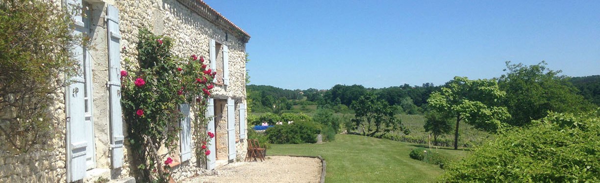 garden at Bergerac farmhouse